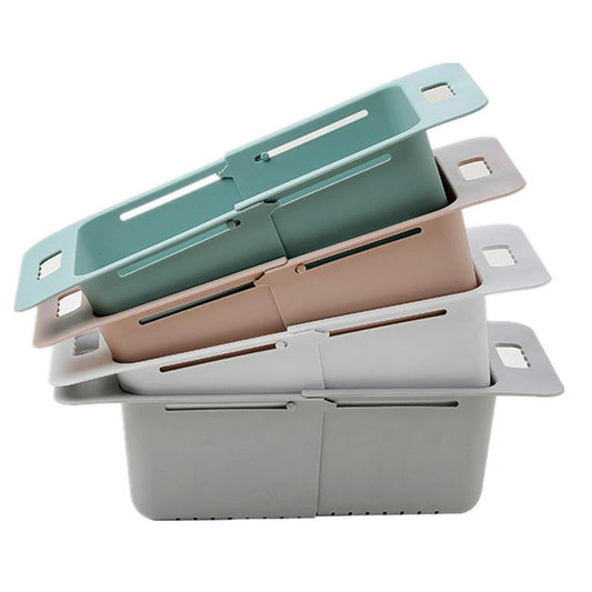 Kitchen Sink Drain Retractable Storage Rack