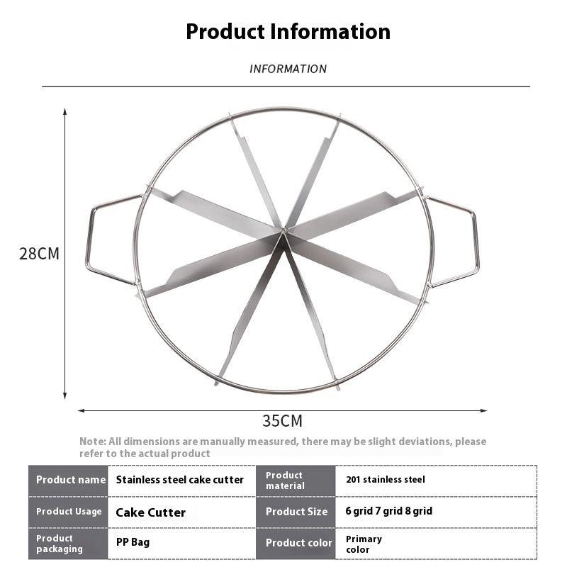 Stainless Steel Cake Cutter 8-inch Pizza Pancake 6-8 People Separator