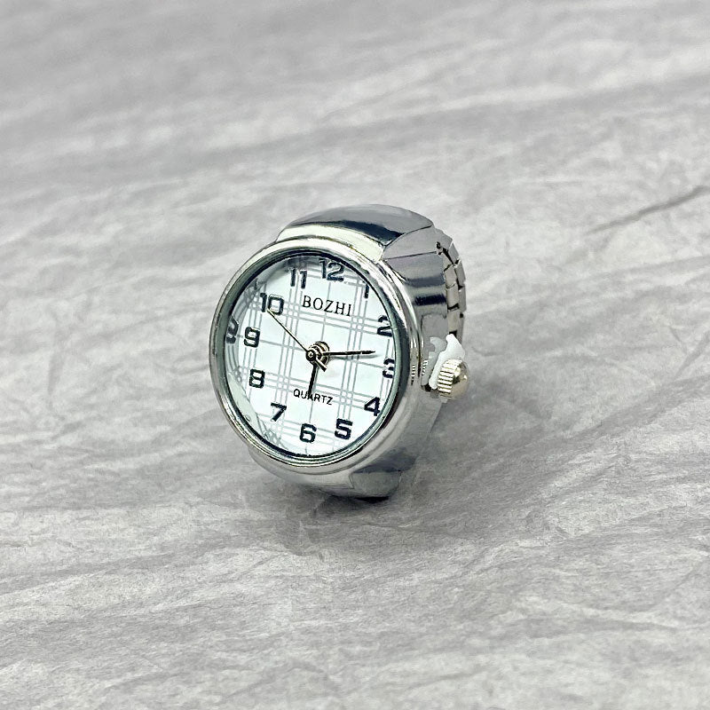 Ring Watch Simple Gold And Silver Shell All-Match Ring Watch