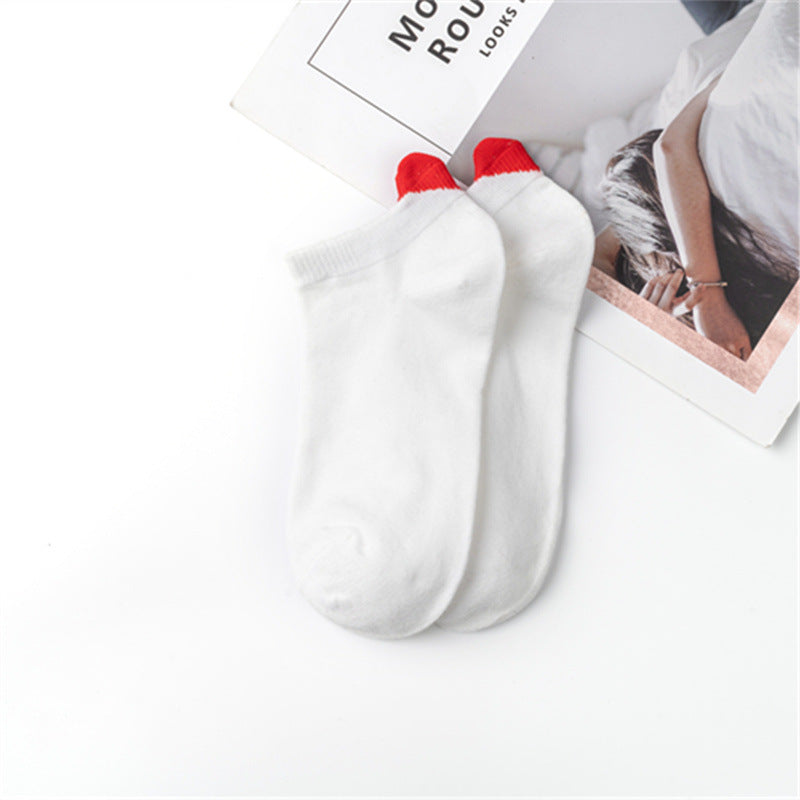 Women's Socks Springsummer Solid Color Korean Style Three-dimensional