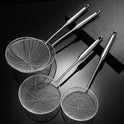 304 Stainless Steel Colander Commercial Kitchen Strainer Fried Drain Line Scoop Up Dumplings Pasta