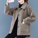Autumn And Winter Lambswool Women's Short Jacket