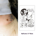 Half Sleeve Herbal Tattoo Sticker Juice Cute Cartoon Character Lasting Non-reflective