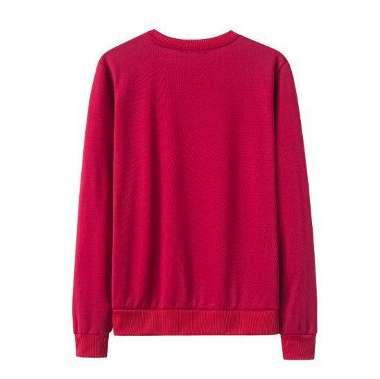 Oversized Long-sleeved Letter Sweatshirt Pullover