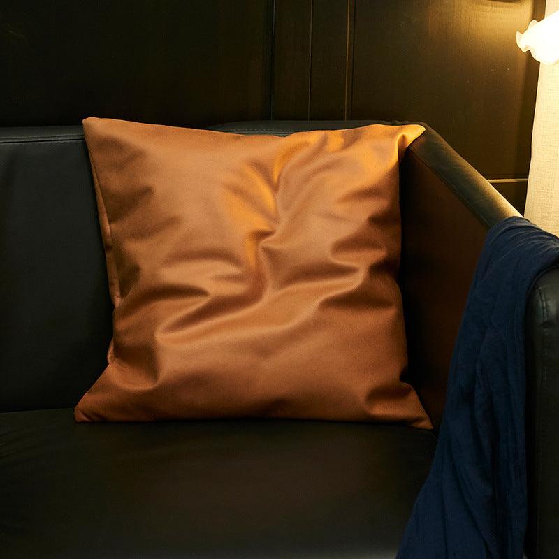 Soft Faux Leather Technology Cloth Sequin Pillowcase Modern Simplicity