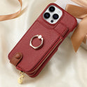 Suitable For 16 Phone Case Ring Bracket Zipper Card Holder