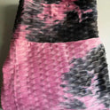 Ink Jacquard Tie-dyed Bubble Polyester Yoga Pants Slim Fit