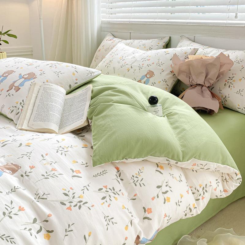 Ins Style Washed Cotton Quilt Cover