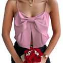 Camisole Belly-covering Bow Women's Top