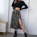 Women's Slim High Waist Printed Skirt