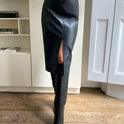 French Style Temperament All-matching Leather Skirt Women