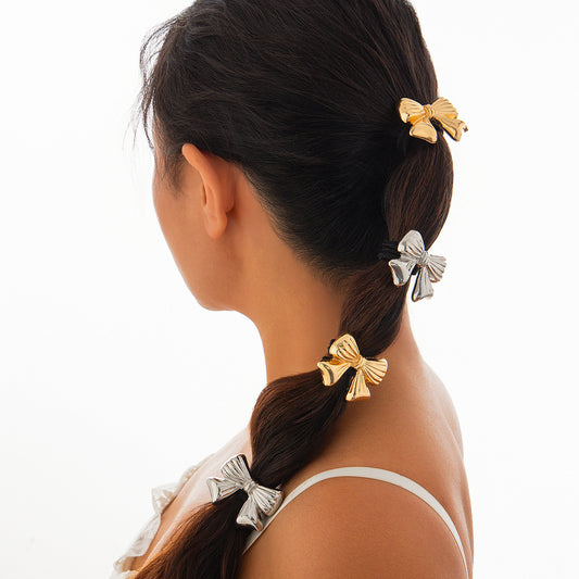 Five-petal Flower Alloy Hair Accessories Stylish Glossy