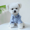 Pet Dog Cat Clothes Simple Denim Shirt