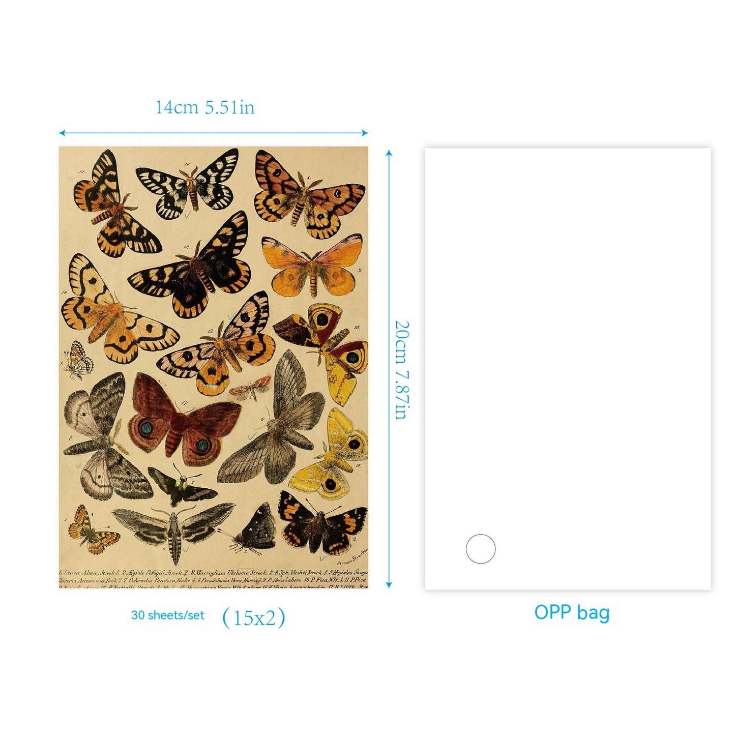 30 Pieces Diary Newspaper Decoration Scrapbook Material Paper