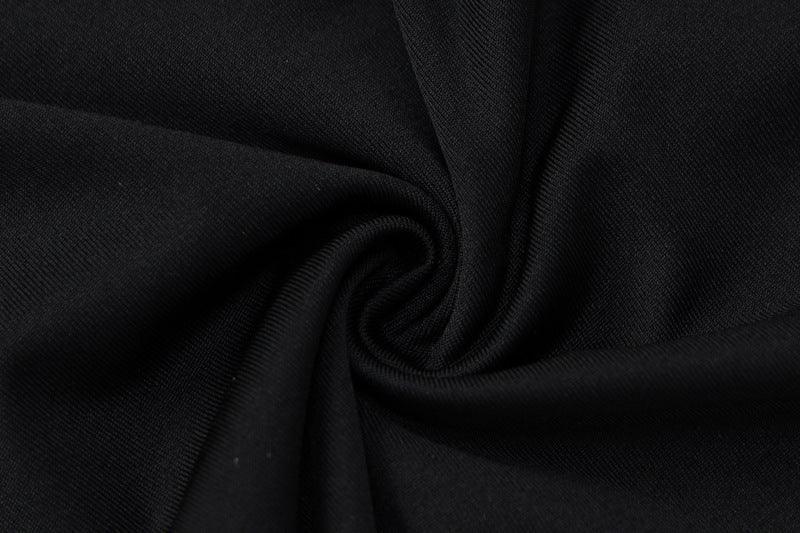 European And American Women's Ins Style Solid Color Long Sleeve Skirt