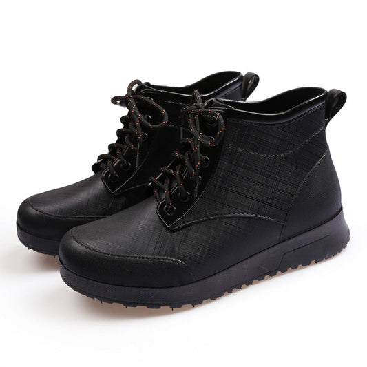 Casual Thick-soled Short Tube Non-slip Rain Boots Parent-child Street Soft Sole