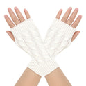 Warm Wool Gloves Winter Men's Open Finger