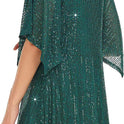 Women's Sequined Loose Slit Sleeve Casual Dress