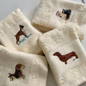 Dog Embroidery Water Absorbing Wash Towel