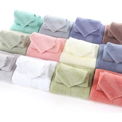 Long-staple Cotton Three-piece Set Towels Square Scarf Jacquard Absorbent Face Towel