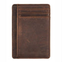 Men's Genuine Leather Anti-theft Swiping Card Holder