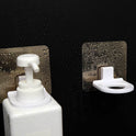 Shower Gel Bottle Holder Self Adhesive Wall Mounted Waterproof PP Soap Liquid Hook for Wall Kitchen Bathroom Toilet