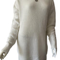 Women's Casual Off-the-shoulder Lantern Sleeve Knitted Sweater Dress