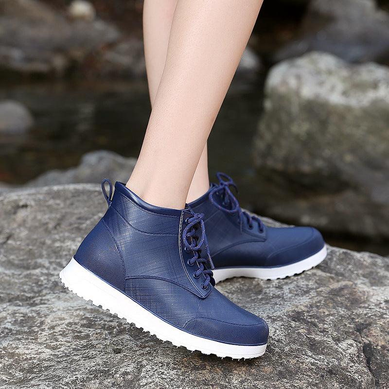 Casual Thick-soled Short Tube Non-slip Rain Boots Parent-child Street Soft Sole