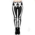 Gothic Skull Print High Waist Sports Leggings