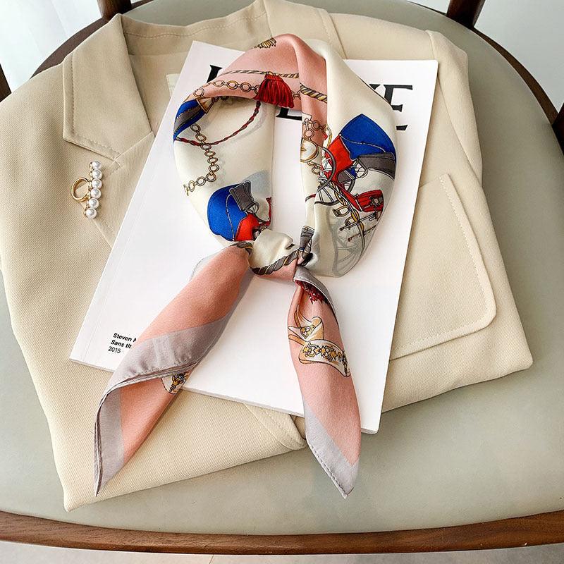 Women's Fashion And Colorful Colorful Silk Scarf