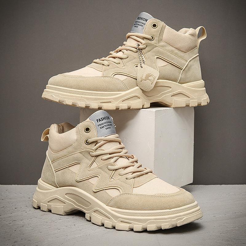 Men's Thick Sole Increased By High-top Casual Shoes