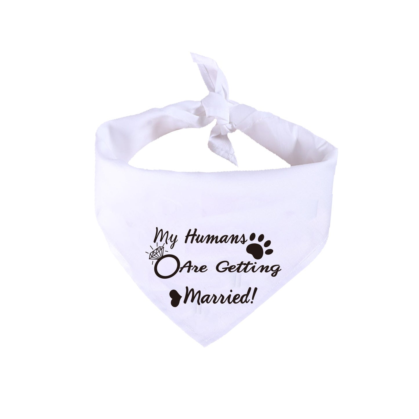 White Valentine's Day Saliva Towel Dog Wedding Jewelry