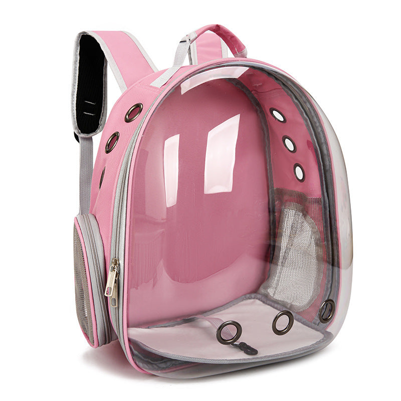 Cat bag, pet backpack for going out, portable transparent space capsule, pet bag for going out, breathable backpack for cats