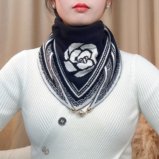 Knitted Wool Scarf Korean Version Versatile