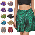 Shiny Multicolor Multi-Sized Fish Scale Skirt