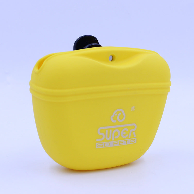 Portable Training Waist Bag Pet Supplies Silicone Dog Food Bag Pet Snack Bag Silicone