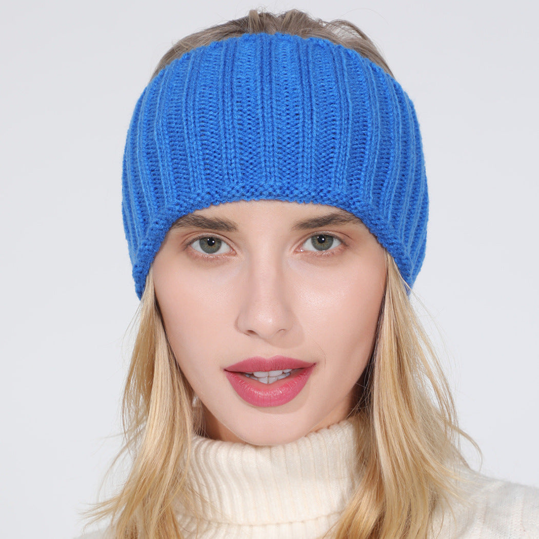 Knitted Hairband Ladies Air Top Ponytail