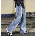 Men's Retro Washed Straight Loose Casual Jeans