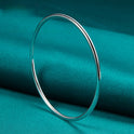 Silver Jewelry 3mm Smooth Circle Bracelet