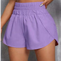 Women's Casual Elastic Loose High Waist Sports Shorts