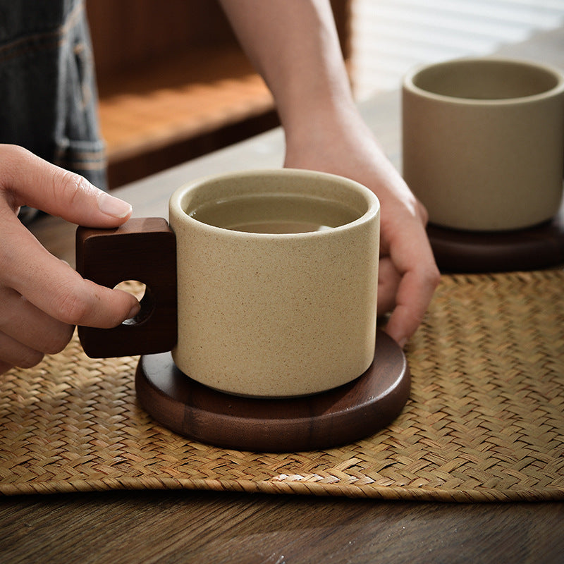 Japanese Style Health Care Design Mug Simple Retro