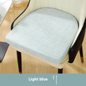 Cotton And Linen Chair Cushion Thickened Non-slip Corduroy Pearl