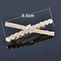 Sweet Rhinestone Pearl Hollowed-out Bow Barrettes Ins