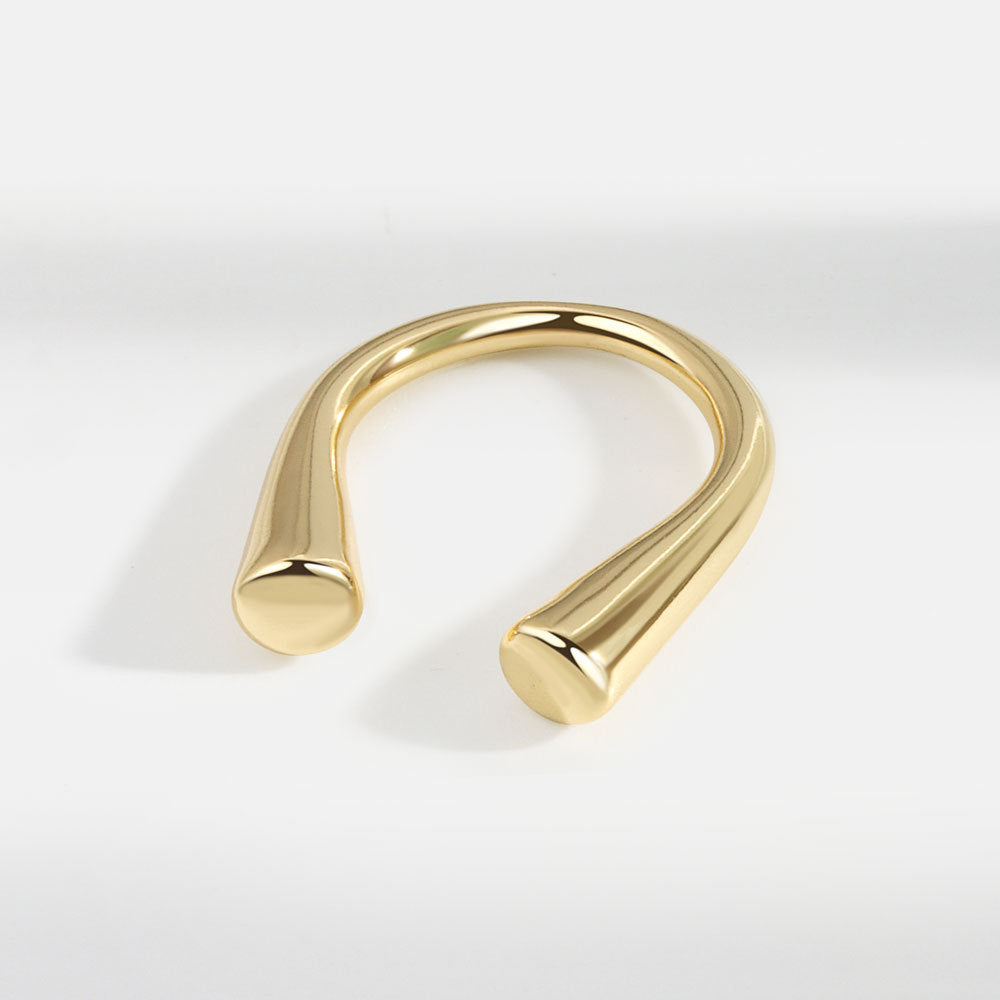 Cold Style Metal Irregular Shape Ring