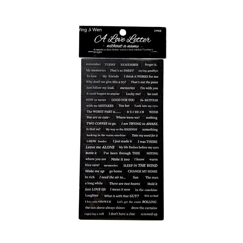 Ins English Quotations DIY Decoration Material Sticker