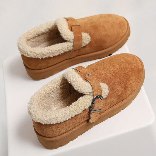 Thick Bottom Fleece-lined Thick Snow Boots