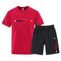 Men's Cotton T-shirt Cotton Shorts Two-piece Fashion