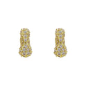 18K Brass Balloon Bubble Zircon Small Size Stud Earrings