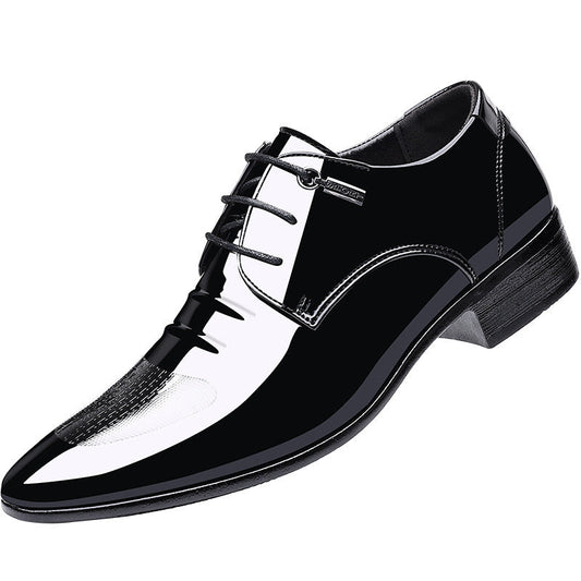 Men's Low-top Pointed Toe Business Leather Shoes