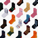 Creative And Minimalist Printed Casual Breathable Mid Length Socks